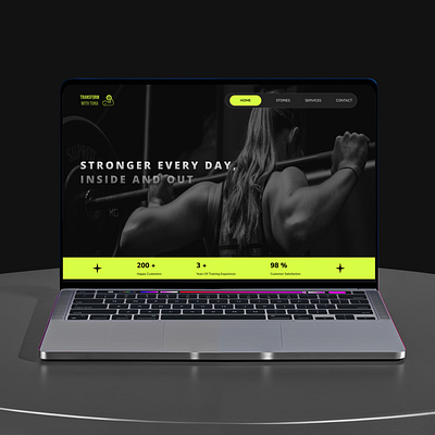 Personal Trainer's Website figma fitness gym health landing page personal trainer portfolio sports train trainer ui ui design uiux user interface ux ux design web website