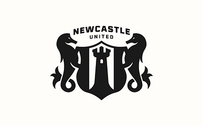 Newcastle United Logo Rebrand badge badgedesign branding design graphic design logo logodesign