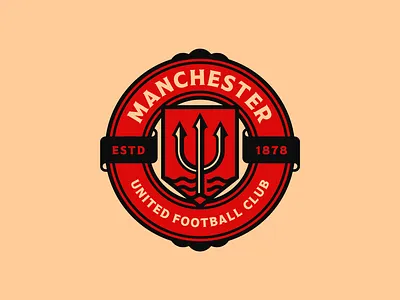 Manchester United Logo Rebrand badge badgedesign branding design graphic design logo logodesign