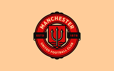 Manchester United Logo Rebrand badge badgedesign branding design graphic design logo logodesign