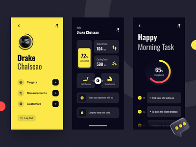 Fithub - Fitness or Health Care App Ui Kit app design app ui app ui kit elegant design fitness app gym app gym app ui kit minimal modern app design trending 2025 ui ui design user experience ux design web ui