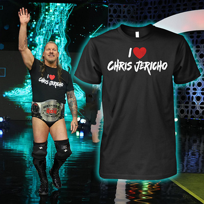 I Love Chris Jericho Shirt design illustration