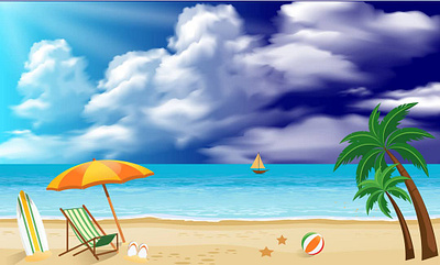 Vacation art graphic design ilistration vector visual