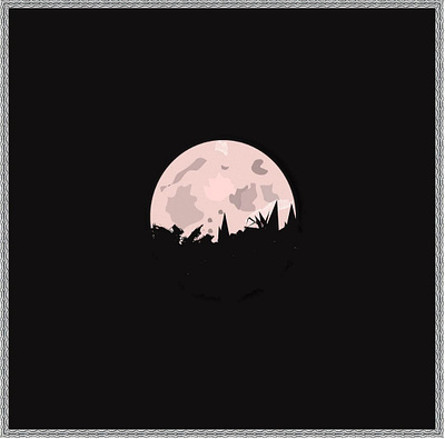 Moon lit Night art design graphic design vector visualizaion