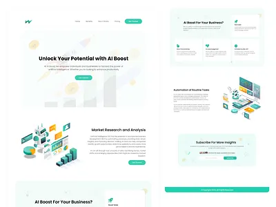 Modern Landing Page Design for Agencies & Startups branding business design graphic design homepage illustration landing page landing page design webpage