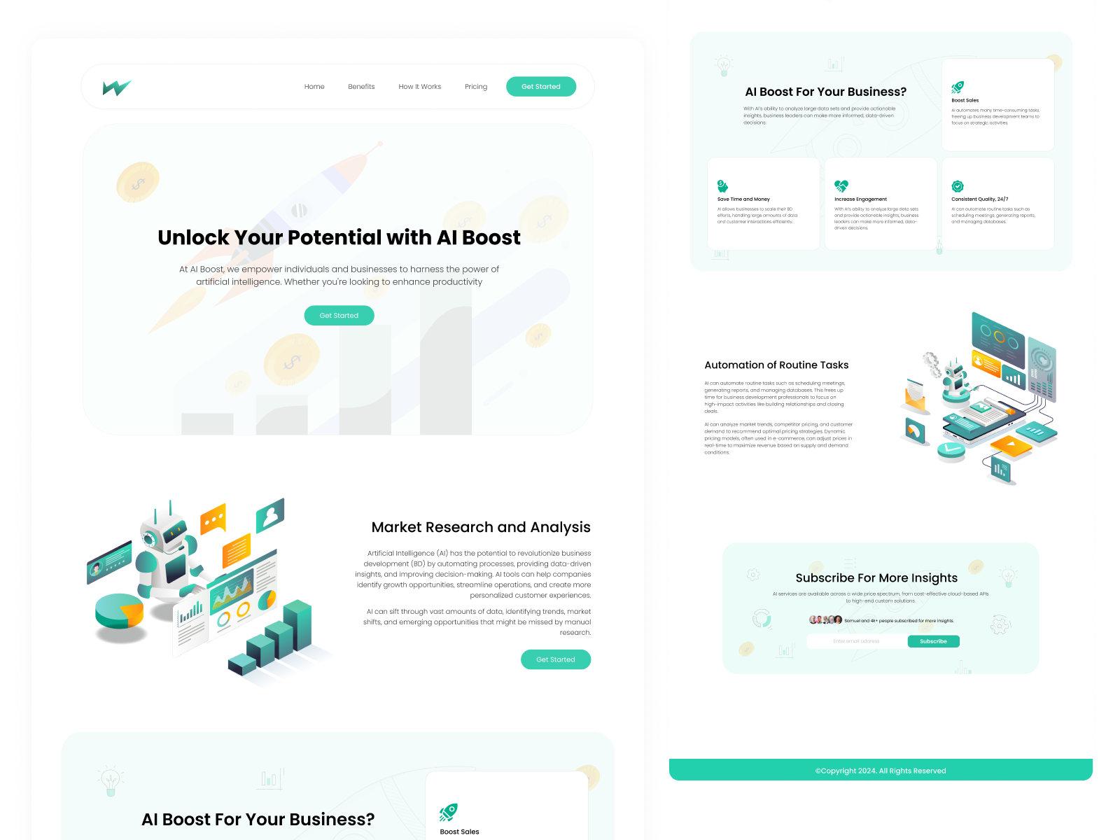 Example of Modern Landing Page Design for Agencies & Startups
