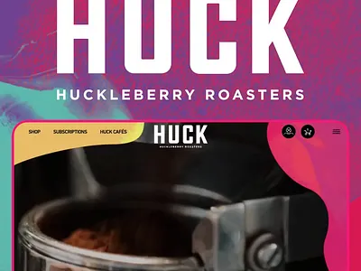 Huckleberry Roasters Site design development shopify uxui website