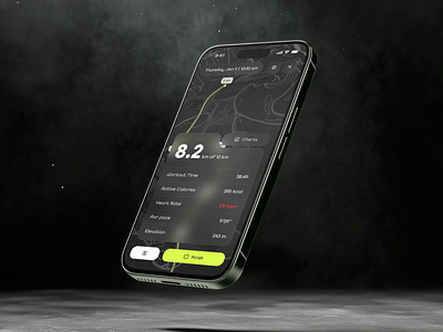 Run Tracker App app app design figma fitness health interface map mobile mobile app product design run sport tracker ui ui design uiux ux ux design