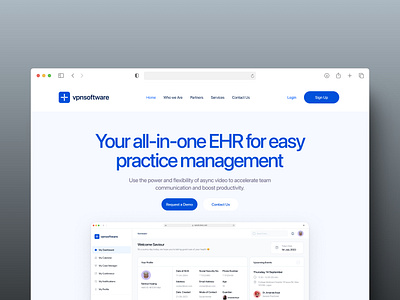 VPN Software - EHR Product - Healthcare healthcare ui ux