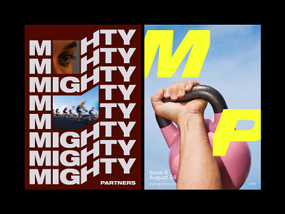 MIGHTY Posters brand identity branding design finance design fintech graphic design poster typography venture capitalist design