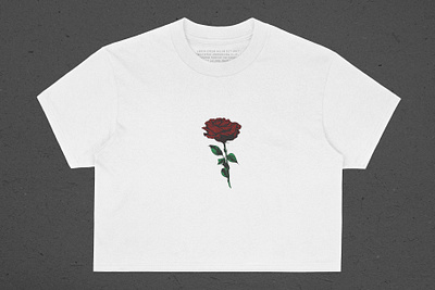 Realistic Crop Tee Mockup crop tee