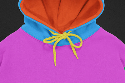 Realistic Boxy Hoodie Mockup designinspiration