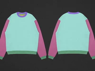 Realistic Boxy Crewneck Mockup t shirt