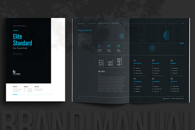 Brand Manual Template agency manual brand guideline brand manual branding brochure corporate graphic design identity user manual