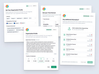 Stratify.ai - Modals configuration modals parameters profile send files time horizon