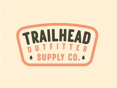 Badge Design for Trailhead Outfitter badge branding design graphic design illustration logo mountain nature patch ui ux vector