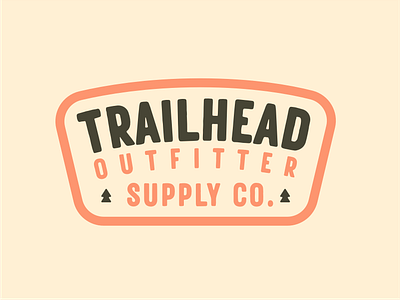 Badge Design for Trailhead Outfitter badge branding design graphic design illustration logo mountain nature patch ui ux vector