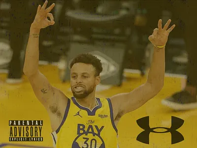 MOCK Stephen Curry album cover branding graphic design