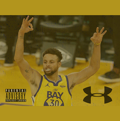 MOCK Stephen Curry album cover branding graphic design