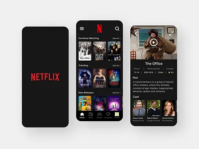 #10 Concept Shot - Netflix | Mobile App app concept design design entertainment figma mobile mobile design movies netflix stream tv shows ui ui design ux