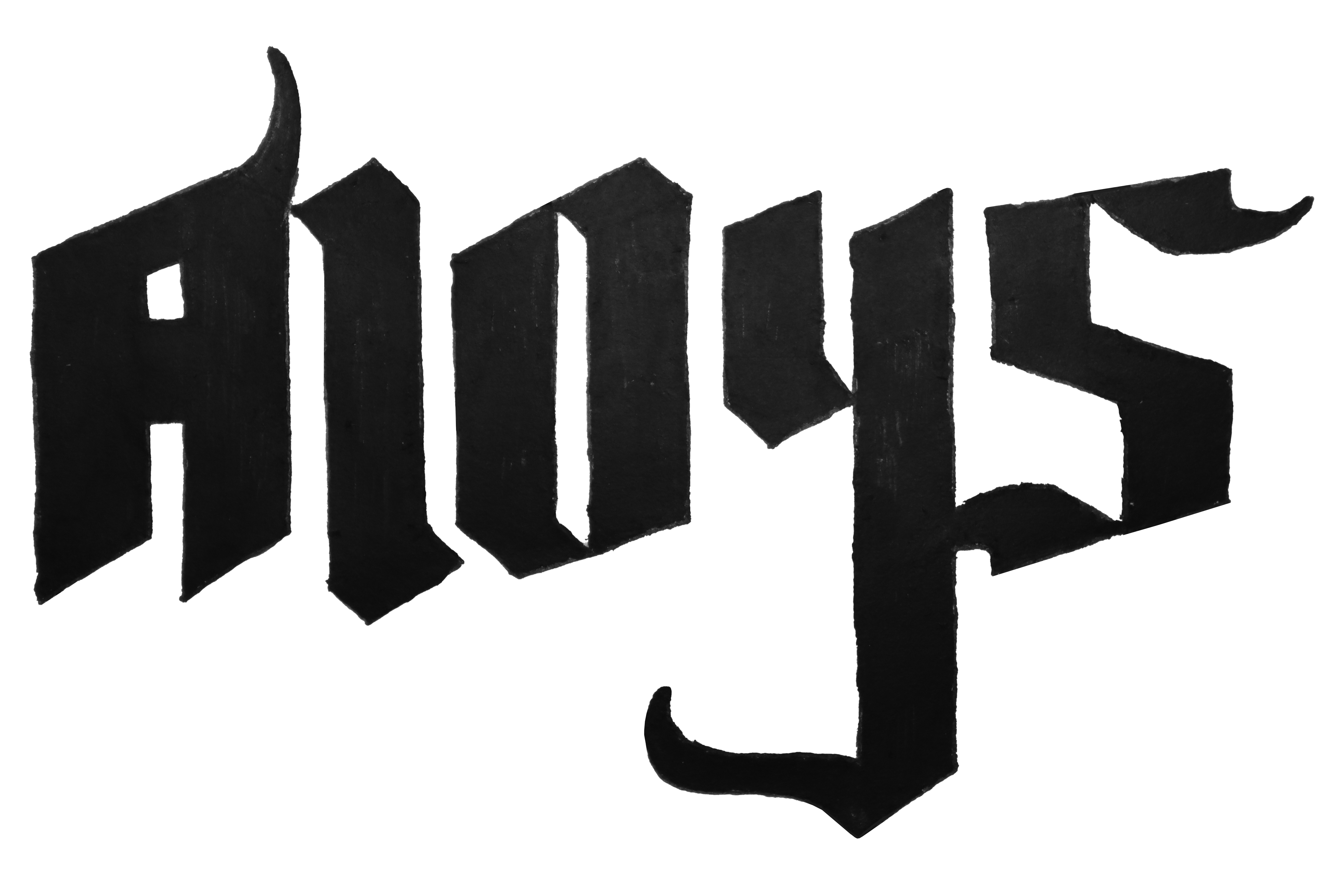 Gothic Typo Style | ALOYS graphic design