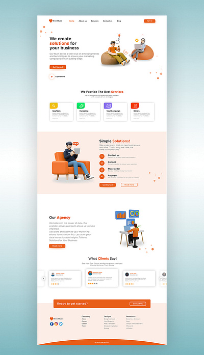 BrandBuzz Website UI