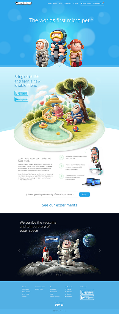 WaterBears Website UI