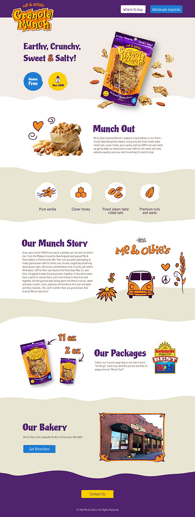 Granola Munch Website UI