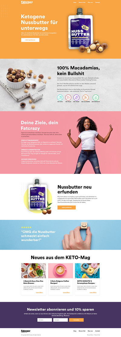 Fatcrazy Website UI