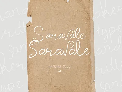 Saravale Script brush classic coffee cute font feminine handlettering handwritten invitation ligature logotype love marker menu font quotes retro script swash valentine wedding