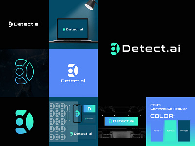 D Letter ai detector logo for technology company ai ai logo ai prevent logo ai technology artificial intelligence auto detect logo brand brand identity branding d d letter d letter logo d logo d mark detective logo detector logo lettermark logo logo design modern logo