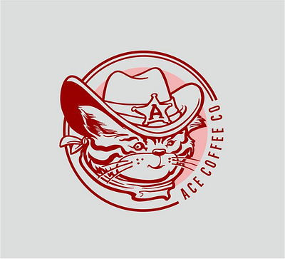 cat cowboy cat cowboy design mascot merch vector