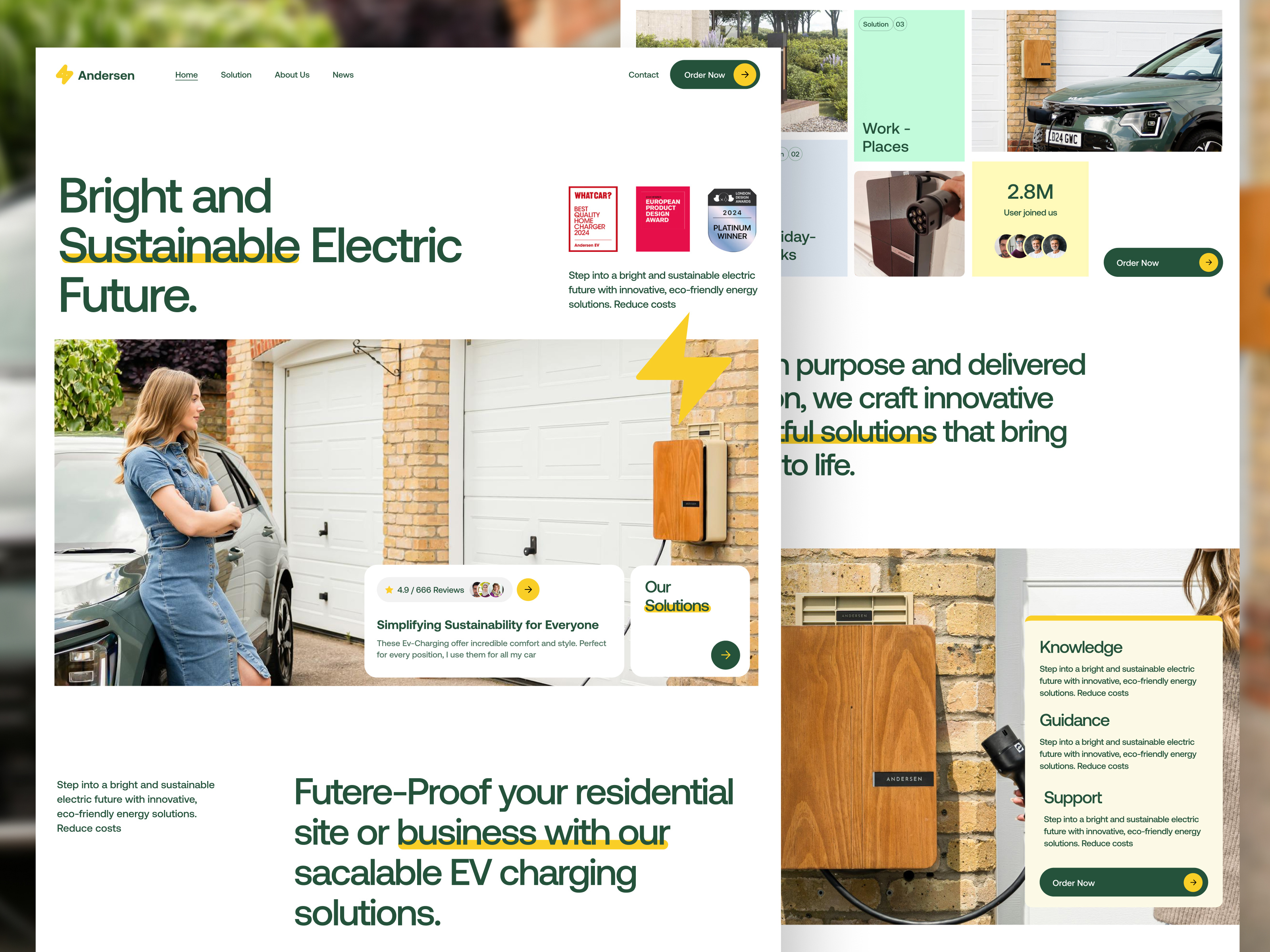 Example of Responsive Landing Page UI/UX Design