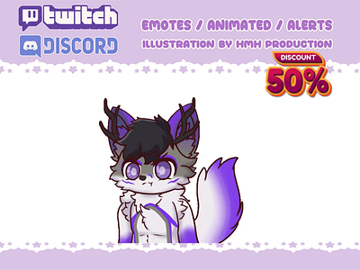 furry emotes animated chibi commissions cute discord emoji emotes furry kick emotes png tuber tiktok twitch emotes vtuber youtube