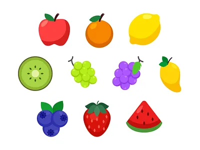 Fresh Fruit Graphics Collection 🍎🍊🍇 fruity vibes