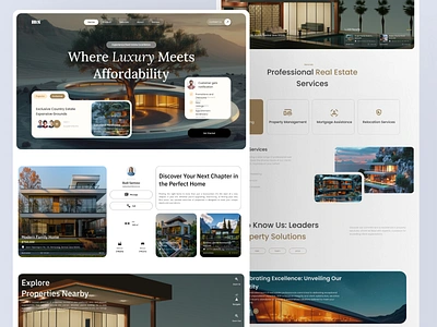 MS-Real Estate Website Landing Page animation architect architecture webdesign architecture website design building design hero section interior architecture interior designer interlordesign landing page landing page design minimal real estate real state ui uiux website website design websites