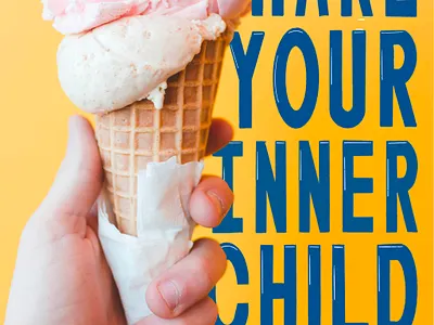 Make Your Inner Child Happy design graphic design handlettering typography