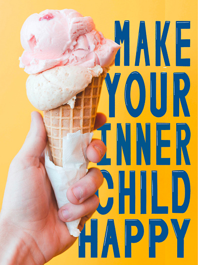 Make Your Inner Child Happy design graphic design handlettering typography