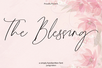 The Blessing - Handwritten Font blessing branding design font graphic design illustration logo script ui vector