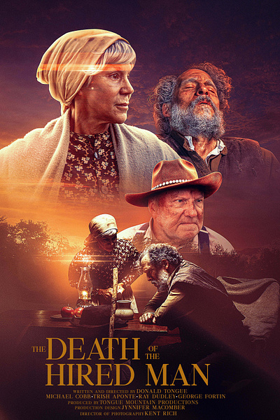 The Death of the Hired Man | Movie Poster Design branding creative design film poster movie poster photoshop 2025 photoshop manipulation poster design