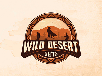 Wild Desert Gift Shop Logo adventure logo bold logo concepts branding desert themed design earthy tones design gift logo gift shop identity design gifting logo graphic design logo minimal desert art native patterns in logos retro vintage logo southwestern logo style unique gift shop identity western gift store logo wild and rugged branding wild desert logo wildlife and nature logo wildlife logo