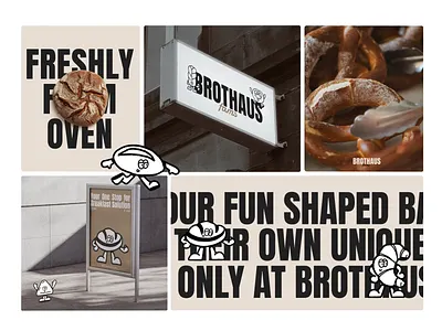 Branding for Bakery Cafe 🥨🥐🍞🇩🇪 animation bakery brand identity branding bread brown cafe croissant design dough fun graphic design illustration logo motion graphics poster pretzel retro ui vector