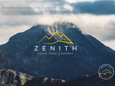 Zenith | Adventure/Mountain Logo Design | Brand identity design adventure adventure logo design brand guidelines branding graphic design identity journey line art logo logo creator minimal modern mountain logo personal branding simple travel visual identity