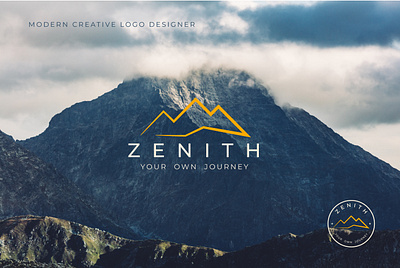 Zenith | Adventure/Mountain Logo Design | Brand identity design adventure adventure logo design brand guidelines branding graphic design identity journey line art logo logo creator minimal modern mountain logo personal branding simple travel visual identity