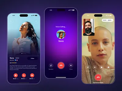 Talkio - Online Communication App Design app app design call chat interface chatapp chatui clean communication app design interface online communication social network ui ui designer uiux user interface ux uxdesign video voicecallingapp