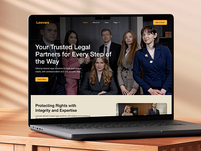 𝗟𝗮𝘄v𝗮𝗿𝗲 - A Trusted Partner in Legal Services advocate agency attorney consultancy crime justice landing page law law firm lawyer legal advisor orbix studio product design responsive design ui ux web design website