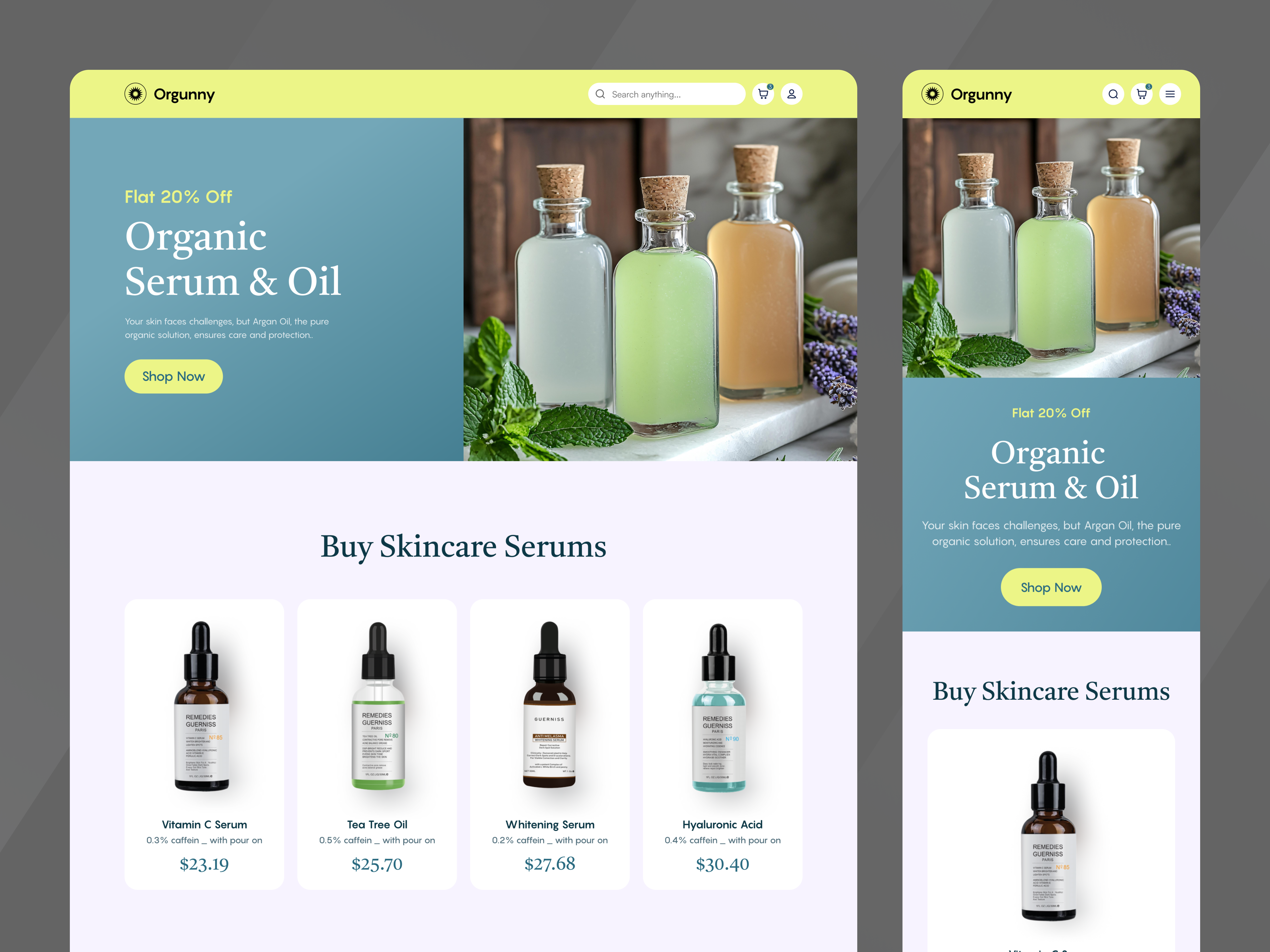 Example of Beauty & Wellness Website