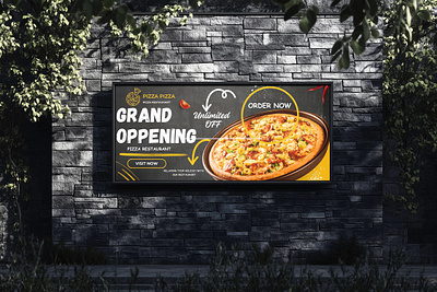 Food Billboard ad banner advertising banner app atrractive billboard banner billboard billboard design brand branding branding banner city billboard custom banner design food billboard illustration logo marketing billboard menu shop billboard ui