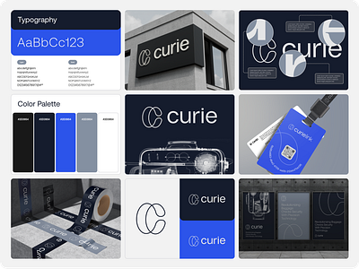 curie Visual Identity branding design graphic design logo