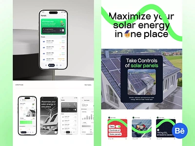 AI Solar Energy Tracker App Design - UI UX ai in sustainability ai optimized solar android app app design app ui designer app ui ux energy dashboard design figma design focotik ios application mobile app design renewable energy ux smart energy management solar energy app solar optimization tools solar tracking app sustainable tech ux web and mobile app design web app website designer